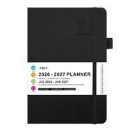 CHENJIE English 2026-2027 Schedule Book Simple A5 Agenda Planner Notebook Week Planner Thick Paper T
