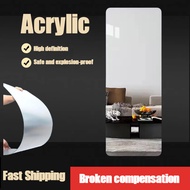 [SG in stock]Acrylic Mirror Soft Mirror Wall-Sticking Self-Adhesive Perforation-Free High-Definition Full-Body Mirror Sticker Mirror Wallpaper Acrylic Hd Mirror Makeup Full-Body Mirror