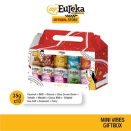 GENUINE!! ORIGINAL PACKAGING! HALAL! Eureka Popcorn Snacks Gift Box [10 Cans x 35g]