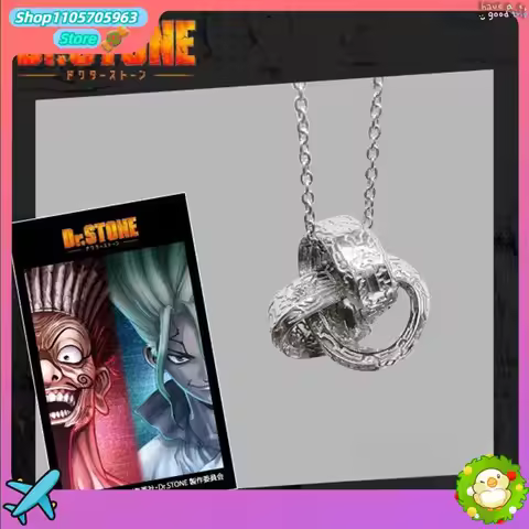 Dr.STONE ETERNO RECIT Medusa Necklace Ishigami Senku Anime Pendant Zinc Alloy Petrification Device C
