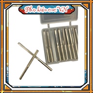 Cnc cutting knife with 2 straight flutes and 4 cutting blades, 22mm long, pack of 10 2D wood cutting