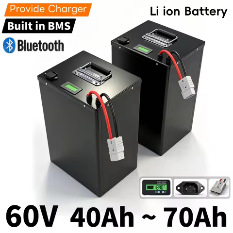 CN-60V 40Ah 45Ah 50Ah 55Ah 60Ah 65Ah 70Ah Li-ion Lithium Battery ion Rechargeable For vehicle Two-wh