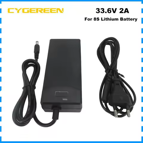 33.6V 2A Battery Charger 100-240VAC Power Supply for 28.8V 29.6V 8S Lithium li-ion Battery pack with