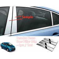 Perodua Bezza Door Window Trim Pillar Chrome (4pcs)