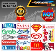 STICKER LOGO RELAXA SUTRA SUPERMAN / STICKER SUPREME GRAB WALLS TANGO DLL / STICKER HOLOGRAM / STIKE