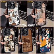 Softcase Black Motif Matte Rose Samsung M34 M35 M51 M52 M54 F54 M62 F62 S20 Fe S21 Fe S23 Fe S23 Ult