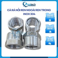 Stainless steel 304 DN15-DN80 internal thread external thread connector, Thread connector, 304 stain