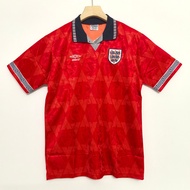 90 England Away/Training Football Jersey/Outdoor Football Jersey/Retro Jersey