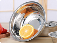 華發 - 33cm不鏽鋼盆食品級家用 廚房用盆 和麵盆 洗菜盆 烘焙打蛋盆 特厚加深湯盆