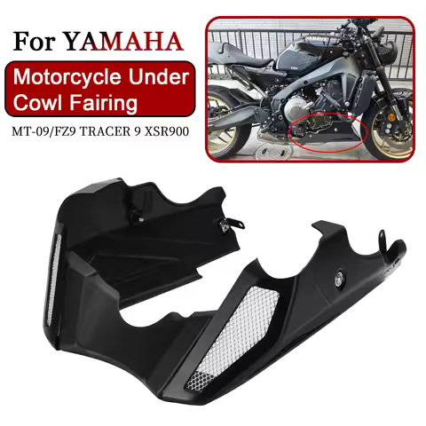 Under Cowl Fairing Exhaust Shield Guard For YAMAHA MT-09/FZ9/TRACER/TRACER 9/XSR900 Belly Pan Kit Lo