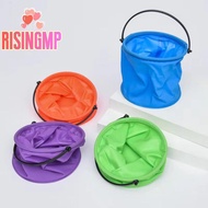 [risingmpS] 1 Piece Outdoor Sand Pool Play Tool Beach Sand Play Bucket Folding Collapsible Bucket Ga