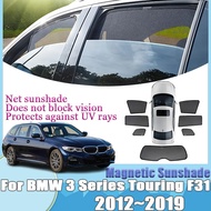 Magnetic Sunshade For BMW 3 Series Touring F31 Anti-UV Car Black Mesh Sun Shade Window Privacy Insul