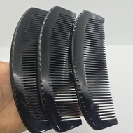 Horn Comb Wupinguang Tianlan Black Buffalo Horn Comb Crescent Thickened Massage Comb Hairdressing Co