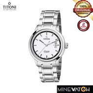 Titoni Airmaster 40mm White Dial Silver Stainless Steel Strap Automatic Watch T-83733 S-559