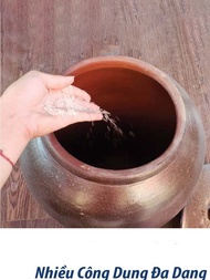 Chĩnh gạo Lu gạo hoạt tiết trống đồng hàng thủ công làng nghề Bát Tràng - dung tích 10-30kg