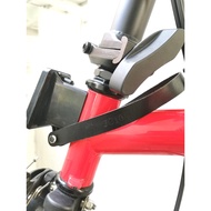 Leather release strap for trifold Front Carrier Block (suitable for Brompton, 3sixty, Pike, Weekeight)