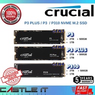 CRUCIAL P3 P3 PLUS P310 E100 NVME SSD M.2 2280 500GB 1TB 2TB 4TB GEN3 GEN4