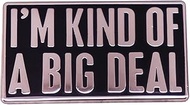 I'M KIND OF A BIG DEAL Brooch Letter Pin Brooch Metal Badge Attitude Brooch Inspirational Quotes Dri