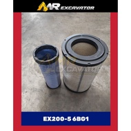 Hitachi EX EX200 EX200-5 Excavator Air Filter Penapis Angin (Set) 神手挖掘机