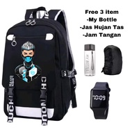 FF character children's bag - Free Fire Kindergarten Elementary School backpack - FF game children's