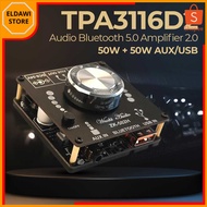Eldawi - Wuzhi Audio Bluetooth 5.0 Amplifier 2.0 2x50W TPA3116D2 - 502H