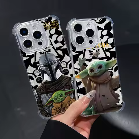 The Mandalorians Grogu Yodas Phone Case For iPhone 17 16e 16 15 14 13 12 11 Mini Air Pro Max XR Plus