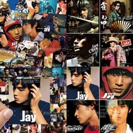 Around Jay Chou120张Jay周杰伦范特西头文字D专辑电影封面手账贴纸自粘防水贴画 FJEZ