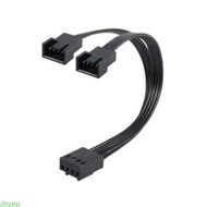 dusur PWM Fan Splitter 4Pin Adapter Cable 1 to 2 Computer CPU Fan Splitter PC Fan