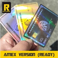 [READY] Hologram ATM Sticker Amex Version