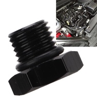 kaobuy Block Off Plug Fitting Adapter Male Hex Steel Universal 4000PSI Black Vehicle (AN4)