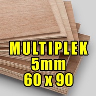 Triplek / Multiplek 5mm ( 60x90 )cm