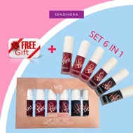 LIPTINT SET 6IN1 / TINE FACES & CHEEKS LIP TINT KOREAN LOOKS WATERPROFF LONG LASTING LIPTINT