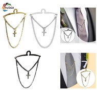 [chulisia] Tie Clip for Men, Tie Clip, Tassel Decor, Father's Day Gift, Tie Link Chain, Tie Chain fo