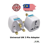 Universal UK 3 Pin Adapter / Plug Converter