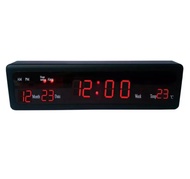 Lancent PL-808 11. 5  LED Display Digital Wall Clock/Desk Clock with Temperature and Date Display