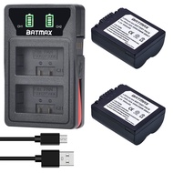 Batmax 2Packs CGA-S006 CGA-S006E Battery + Dual USB Charger for Panasonic Lumix DMC-FZ7 DMC-FZ8 DMC-