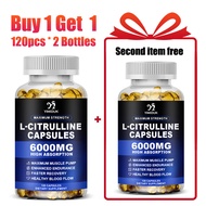 Premium L-Citrulline Capsules, with High-potency Citrulline, Gelatin, Support Vessel Health, Boost W