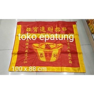 Table cloth ALTAR tiwi to wi/ with Yuan pao motif - 100 x 88 cm - Cau Cai