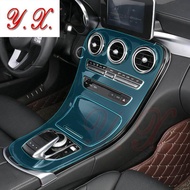 For Mercedes Benz W205 C Class C200 C200L Center console decoration TPU Film covers stickers Accesso