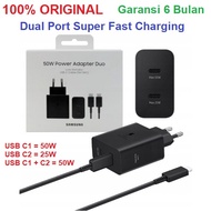 SAMSUNG Super Fast Charger 50W Power Adapter Duo + Cable 5A 1.8M Original