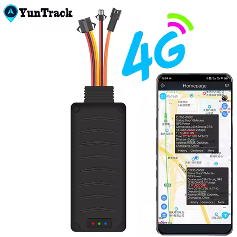 4G GPS Tracker Car Motorcycle SOS Voice Monitor ACC status Tow away Power off SMS alarm shock move c