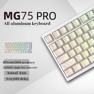 IROK MG75 PRO คีย์บอร์ดเล่นเกมอลูมิเนียมทั้งหมดSOCD RGB Quick-Releaseโครงสร้างปะเก็นชิป MCU เรือธงคว