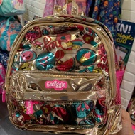 Smiggle teeny tiny backpack gold