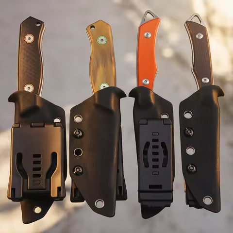 BA-KOR 9Cr18MoV full tang EDC outdoor knife, G10/linen handle jungle hunting knife, camping survival