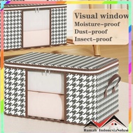 - Wovy Folding Clothes Storage Box Visual Storage Bag Dust Proof 75L - W30 -