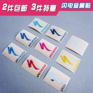 Miếng Dán Xe Đạp Đường Trường SWORKS Logo Lightning Miếng Dán Kim Loại Cho Xe Đạp Leo Núi Và Xe Đạp