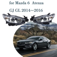 Car Headlights Assembly for Mazda 6 Mazda6 Atenza GJ GL 2014~2016 Part Fog Lights Map Halogen Corner