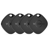 VOCOlinc Air Tracker Tags 4 Pack Black, Smart Key Finder (iOS Only,Not for Android), Item Locator