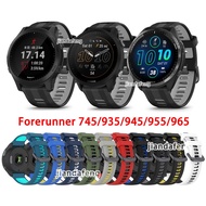Running Silicone Watch Strap Sports Waterproof Band For Garmin Forerunner 965 970 955 945 935 745