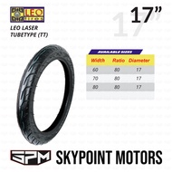 LEO LASER TUBE-TYPE TIRE FOR MOTORCYCLE 60/80-17, 70/80-17, 80/80-17 (9310)